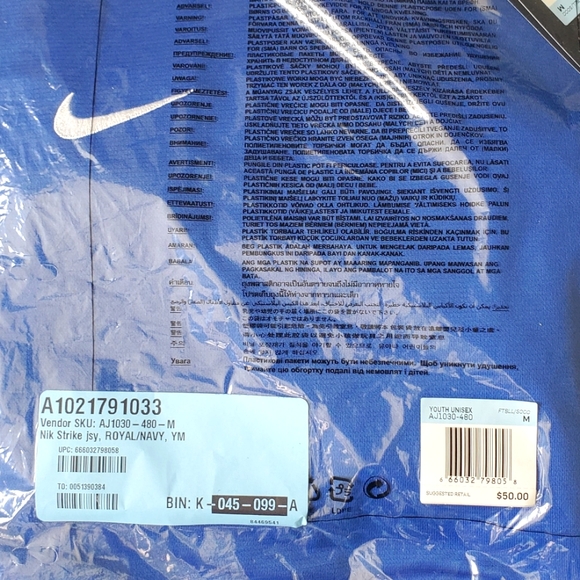 Nike Strike Youth Jersey t-shirt Unisex Size: S/M/L NWT - Picture 4 of 11